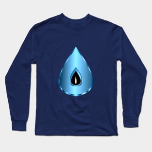 Shakti Teardrop Meditation Candle - Blue Long Sleeve T-Shirt